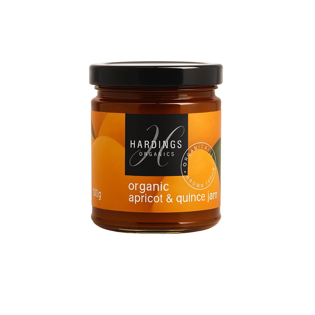 Hardings Organic Apricot and Quince Jam 6x280g | 6x100g