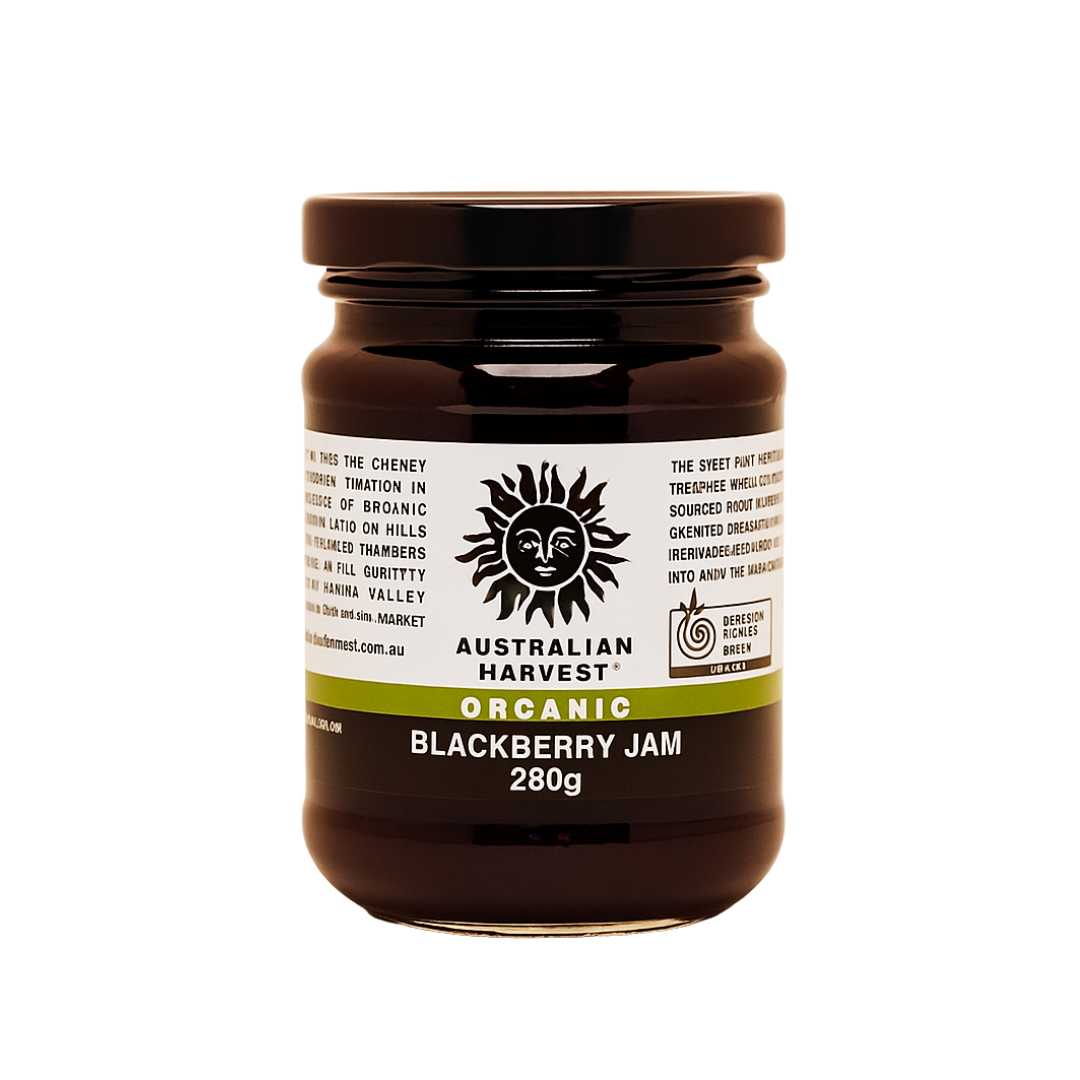 Australian Harvest Organic Blackberry Jam 6x280g