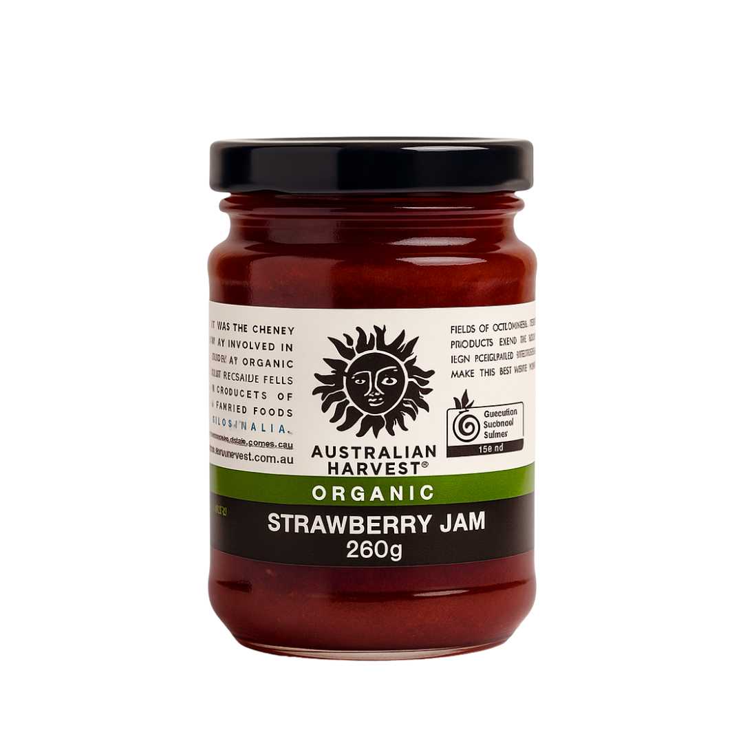 Australian Harvest Organic Strawberry Jam 6x280g