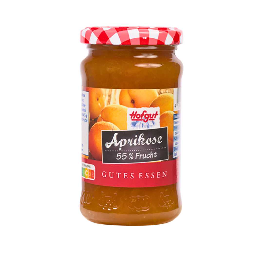 Hofgut Apricot Jam 8x250g | 55% Fruit Content