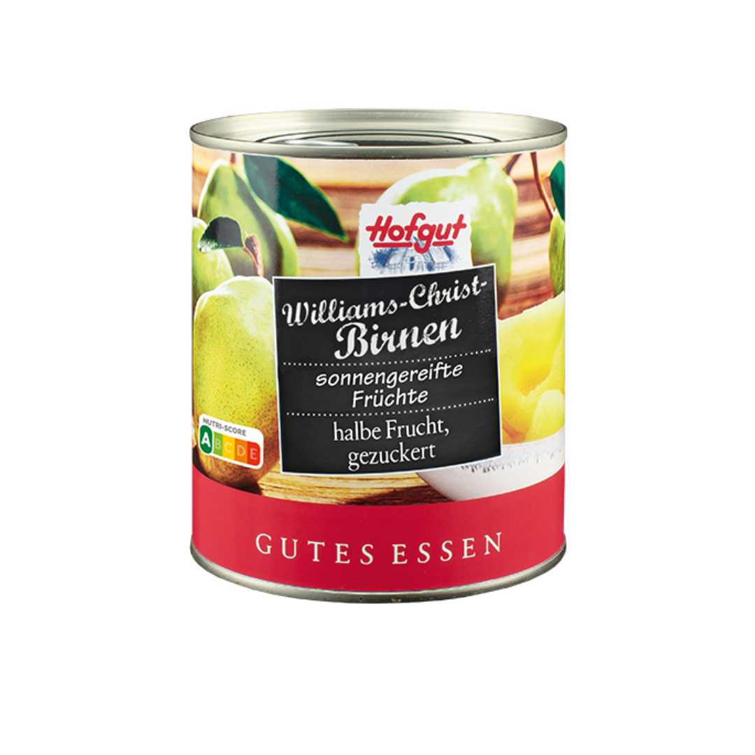 Pears in Syrup Hofgut 820g | William Pears