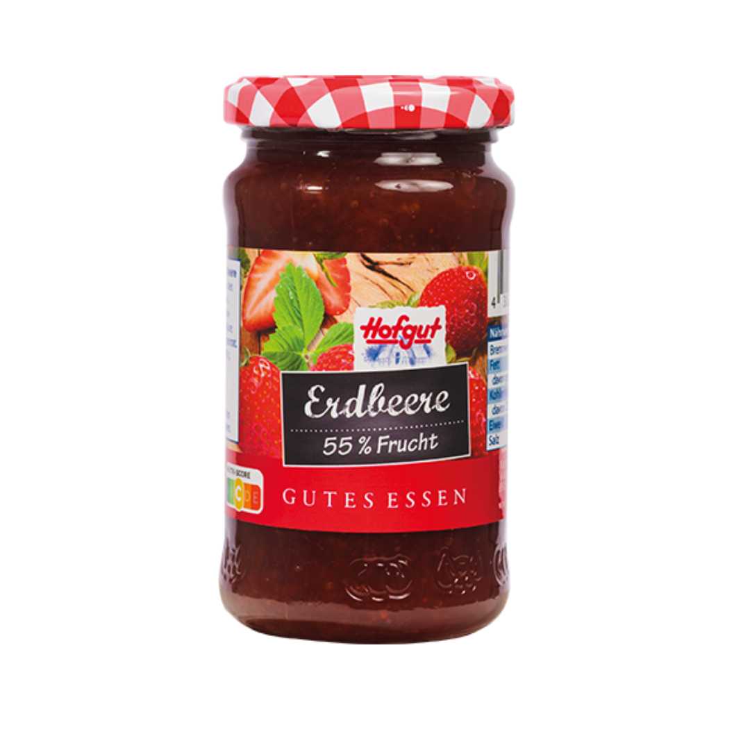 Hofgut Strawberry Jam 250g | 55% Fruit Content