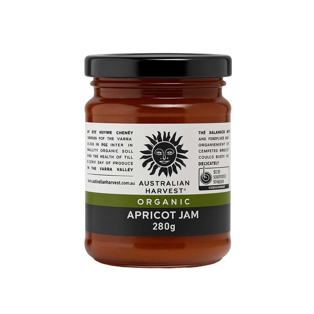 Australian Harvest Organic Apricot Jam 6x280g