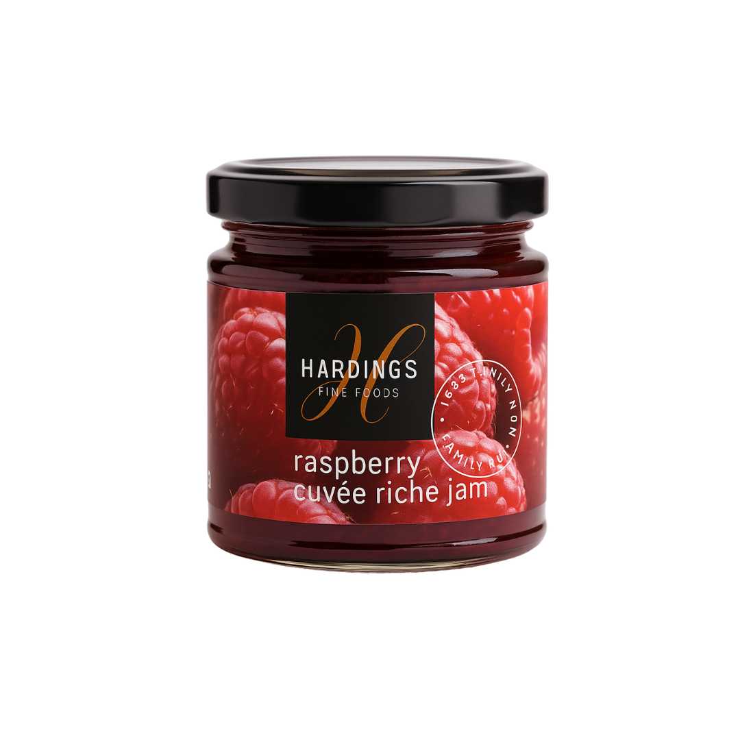 Hardings Gluten Free Raspberry Cuvée Riche Jam 6x100g