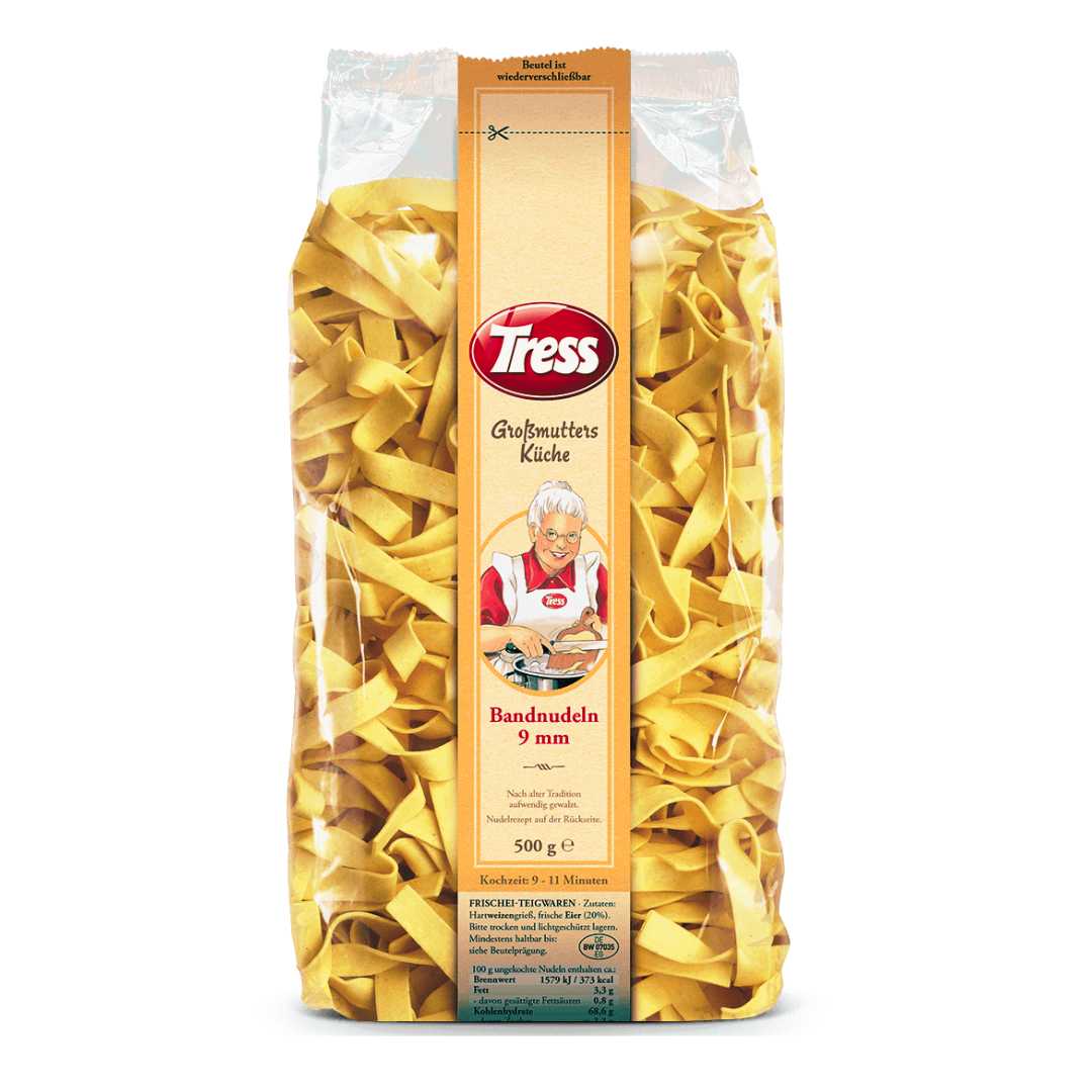 Tagliatelle 9mm Tress Grandmother's Kitchen 500g | Egg Noodles