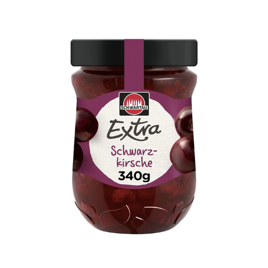 Black Cherry Jam Schwartau 8x340g