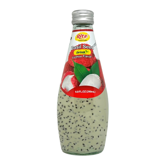 Basil Seed Drink Lychee Flavour Rita 12x290ml