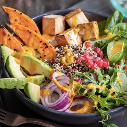 Salad with Thomy sweet mustard