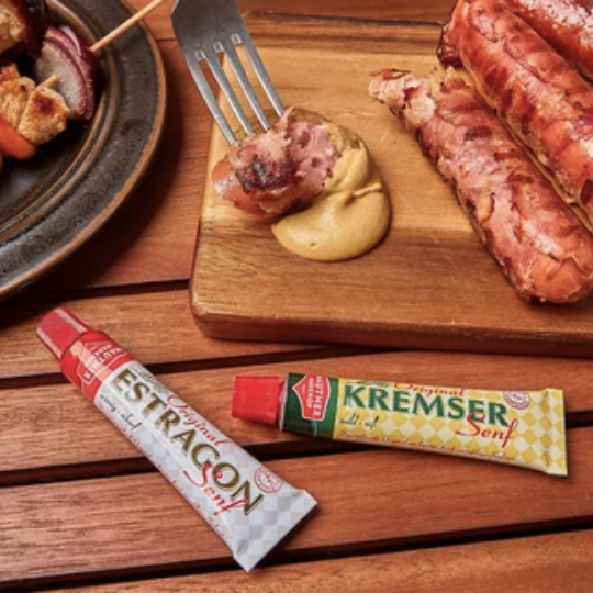 Mustard Sample Mautner Markhof Estragon Mustard Original 12x200g – Gourmet World Foods ...