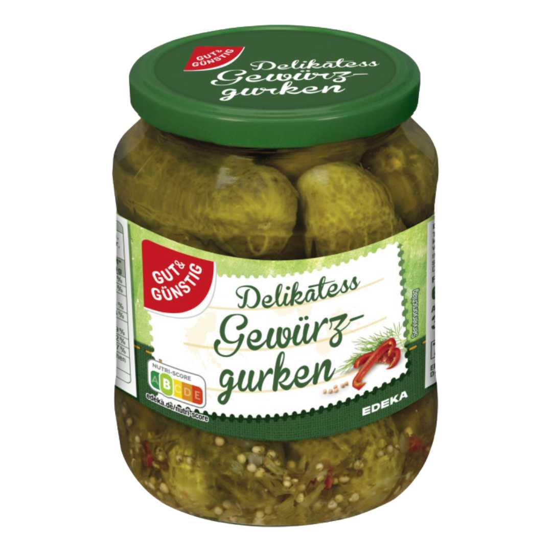 Pickled Gherkins Gourmet Gut & Günstig 670g