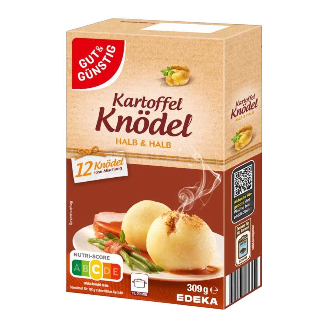 Potato Dumplings Half & Half in Cooking Bag Gut & Günstig 200g | 6 Knödel