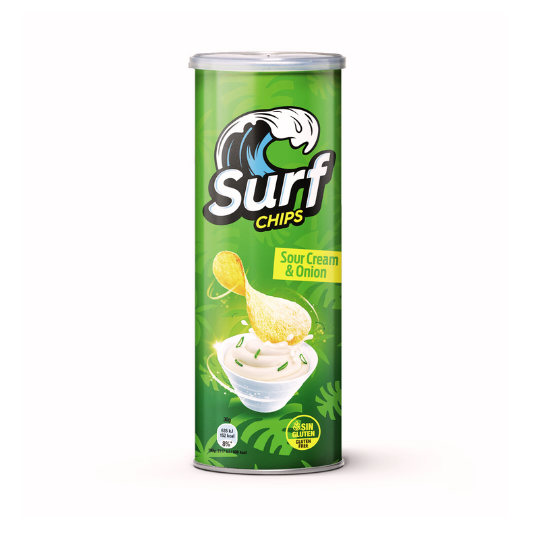 Surf Crisps Sour Cream and Onion 15x160g