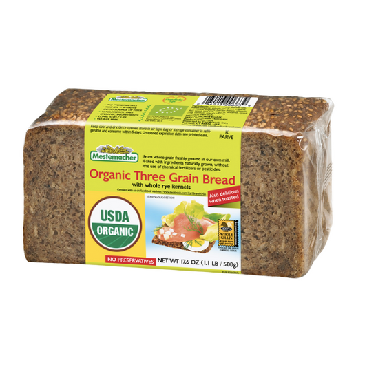 Organic Three Grain Bread Mestemacher 12x500g