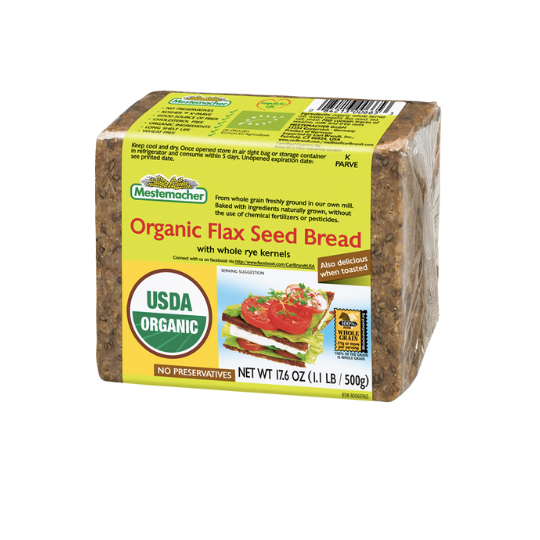 Organic Flax Seed Bread Mestemacher 500g