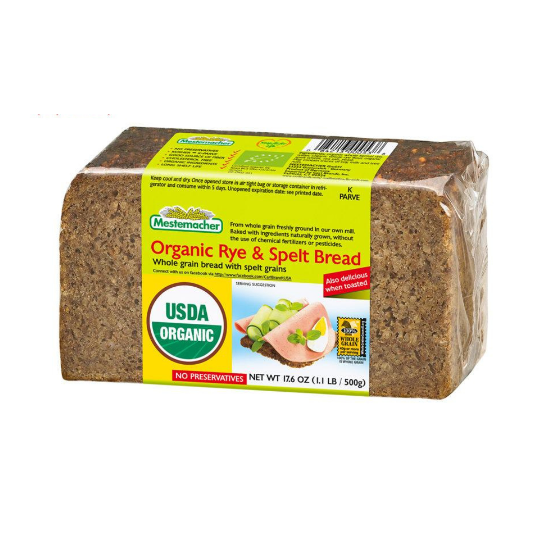 Organic Rye & Spelt Bread Mestemacher 500g