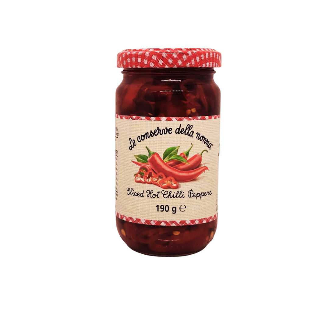 Sliced Hot Chilli Peppers Le Conserve della Nonna 190g