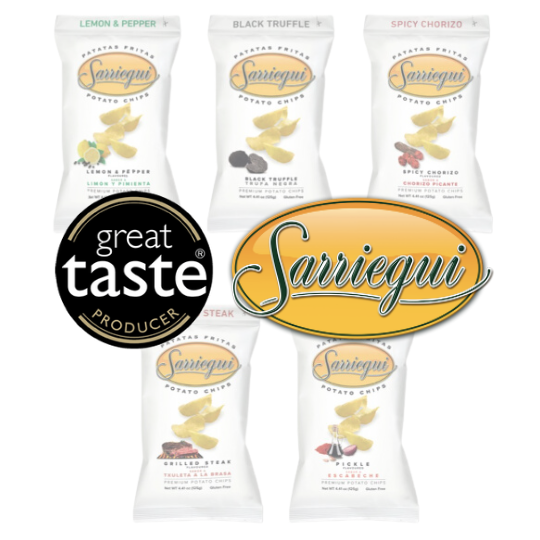 Gourmet Potato Chips Salted with EVOO Sarriegui 10x125g
