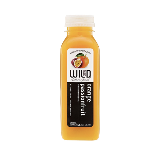 Orange Passion Fruit Juice Premium Wild One 12x350ml