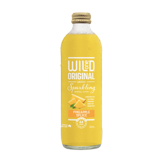 Sparkling Flavoured Water Pineapple Organic Wild One 12x345ml